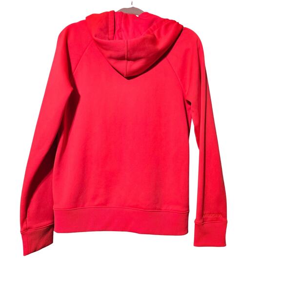 Under Armour Full Zip Hoodie‎ Women's M Red Fitted UA Logo Athleisure Activewear - Picture 4 of 16